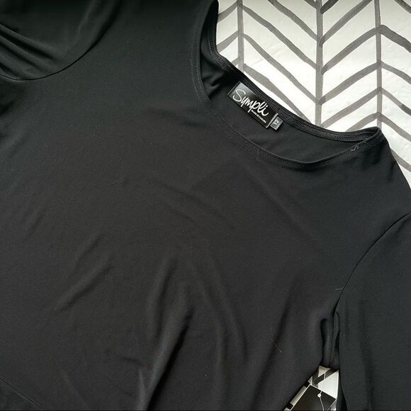 NWT Simpli Mix Party Peplum Top - Picture 1 of 5